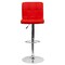 Emma and Oliver 2 Pack Contemporary Quilted Vinyl Adjustable Height Barstool with Chrome Base